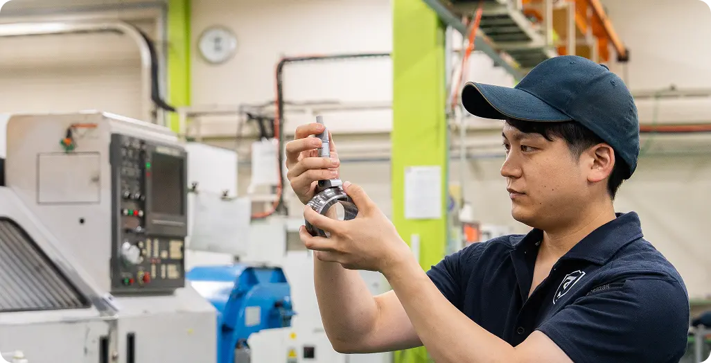 作業している様子