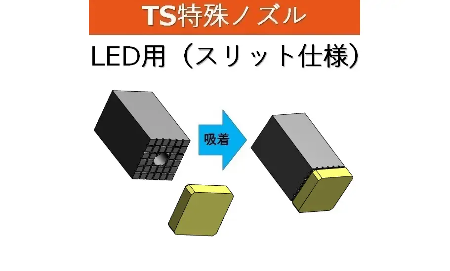 SMT実装機用 特殊吸着ノズル（LED・コネクタ・IC・スイッチ・シールド部品対応）