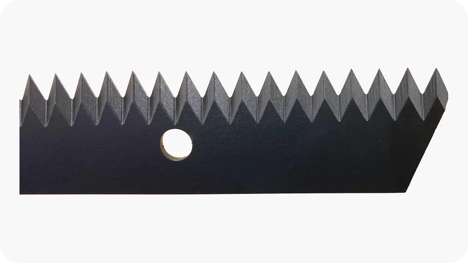 Saw blade for foil roll (after sharpening, Teflon-coated PTFE)