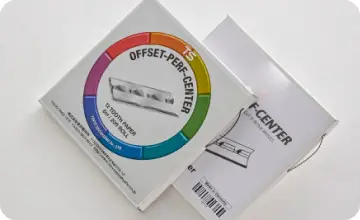 TSオフセットパーフォセンターミシン刃の写真