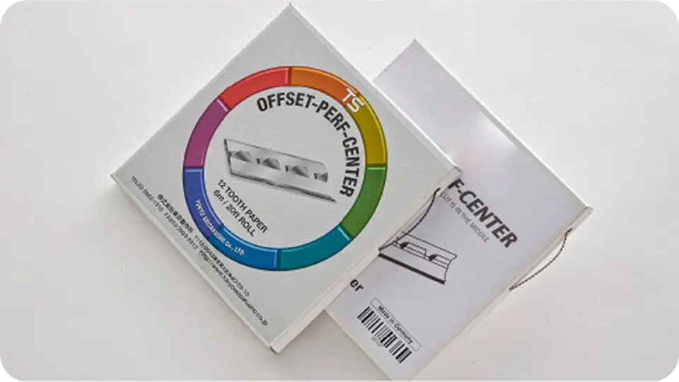 TSオフセットパーフォセンターミシン刃